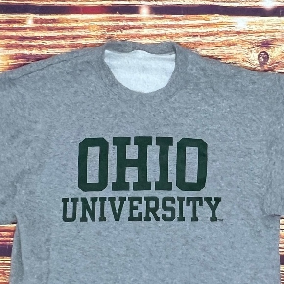 Vintage 90s Ohio University Bobcats NCAA College Gray Sweatshirt - Picture 2 of 3